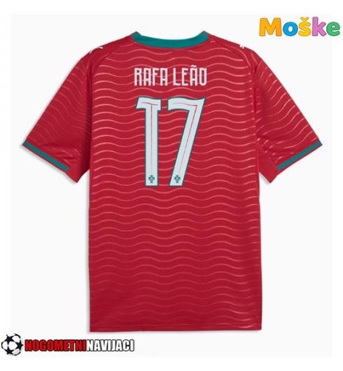 Moške Nogometnih dresov Portugalska Rafael Leao #17 Domači SP 2026 Kratki rokavi Moške Nogometnih dresov Portugalska Rafael Leao #17 Domači SP 2026 Kratki rokavi